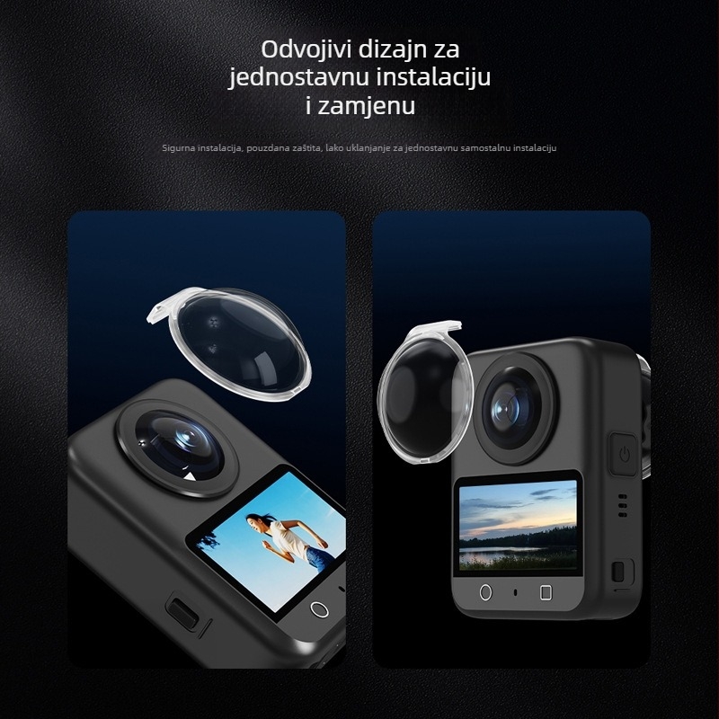 DJI Osmo 360 Panoramska Kamera: Zaštitni objektiv protiv zamagljivanja, Poklopac za prašinu i futrola za padove – OEM marka, Spot roba, Licencirane privatne marke: Da
