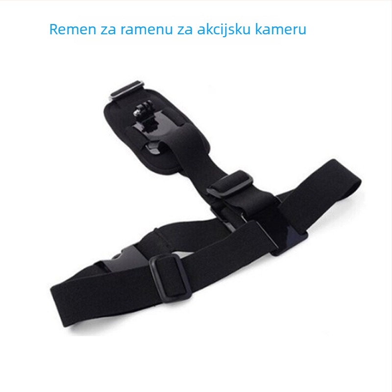Univerzalni prsni držač za akcijske kamere – Kompatibilan s GoPro i drugim kamerama, najlon traka i plastični dijelovi