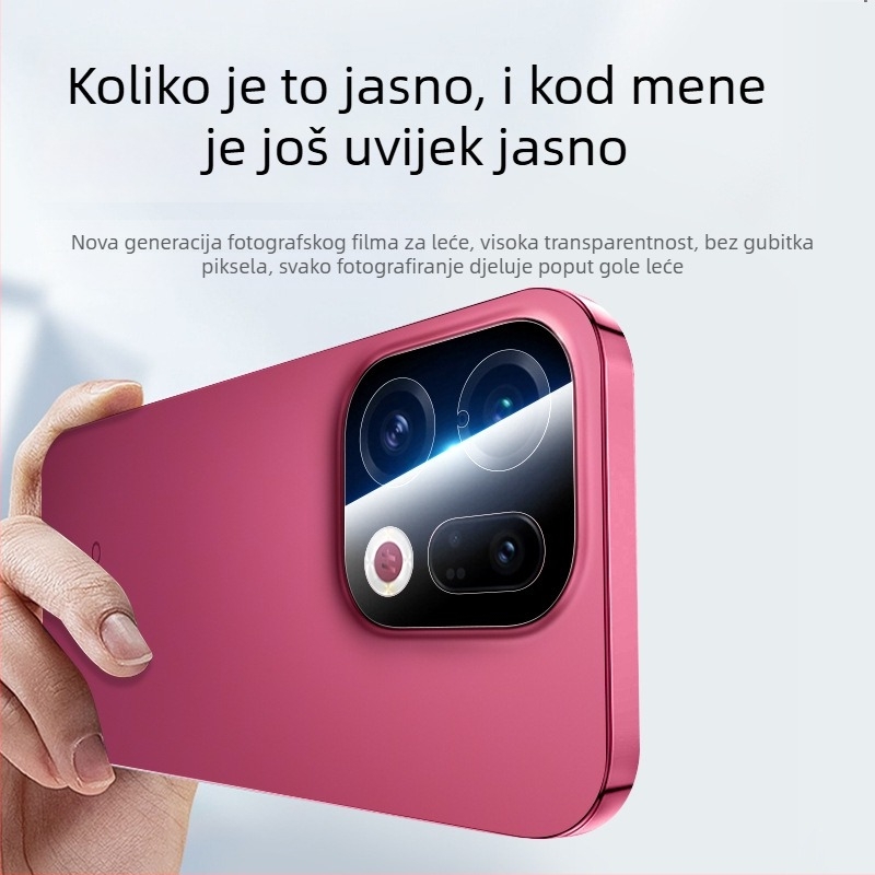 Zaštitni film za objektiv kamere Oppo Find X9 / Find X9 Pro – puna zaštita, Asahi staklo, lasersko graviranje, branda Double Gull