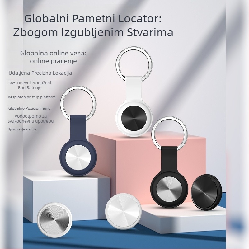 Pametni globalni lokator za predmete i kućne ljubimce — GPS praćenje, Bluetooth sučelje, baterija 220 mA, ABS kućište, kompatibilan s iOS