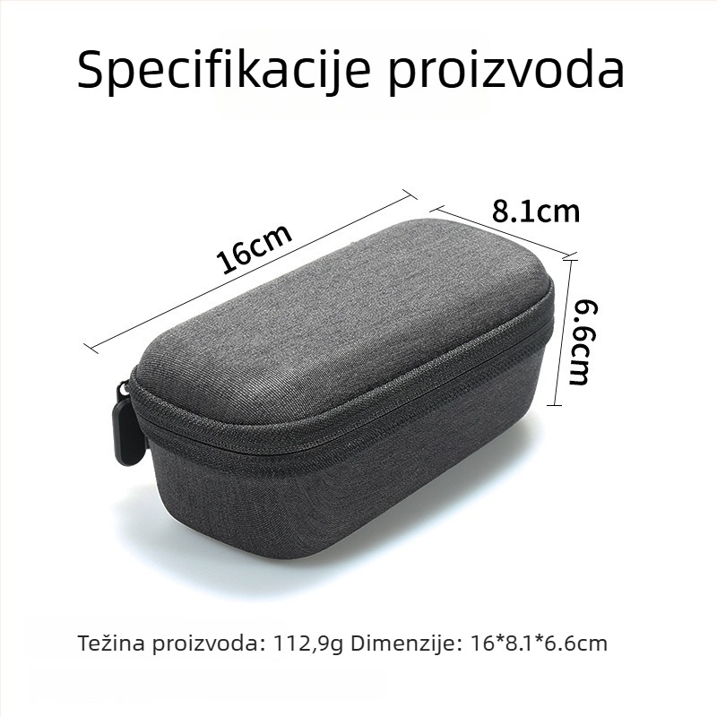 Insta360 360X4 zaštitna torbica EVA s kopčom za pričvršćivanje i ispisanim logotipom (unutarnja/vanjska uporaba)