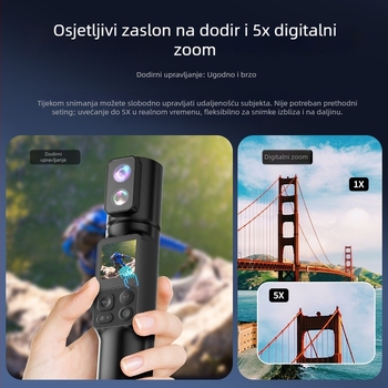 M103 Ručna akcijska kamera – senzor 50 MP, 2'' LCD, TF kartica, ABS kućište, 7-sat baterija