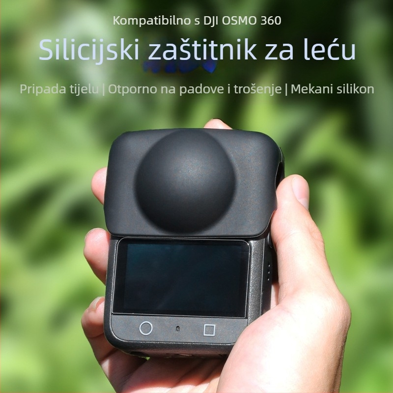 Silikonska maska za zaštitu objektiva za DJI 360 panoramsku akcijsku kameru; ispis logotipa dostupan
