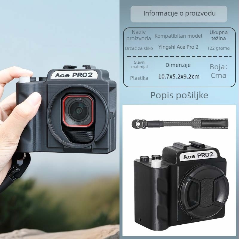 Držač s gumbom za fotografiju za Insta360 Ace Pro 2 s UV lećom – Strange Leaves