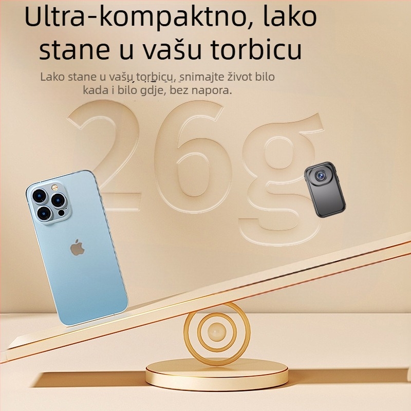 Compass M6 sportska akcijska kamera s držačem na prsima za stabilizaciju, ABS kućište, TF kartica, izravno napajanje