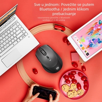 Bežični miš I360t, 4 tipke, fotoelektrični senzor, 2.4G bežično povezivanje, ergonomski dizajn