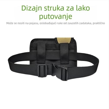 Sportska torba oko pojasa — unisex; za aktivnosti na otvorenom; oksford tkanina; zatvarač: zip