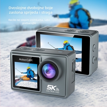 5K sportska kamera s EIS stabilizacijom, Wi-Fi bežično snimanje, 30fps, spremanje na TF karticu