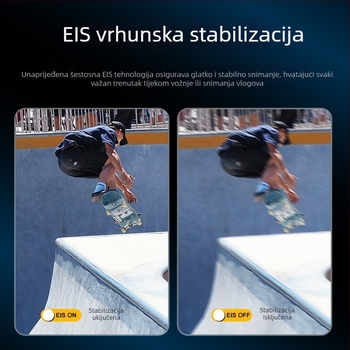 5K sportska kamera s EIS stabilizacijom, Wi-Fi bežično snimanje, 30fps, spremanje na TF karticu