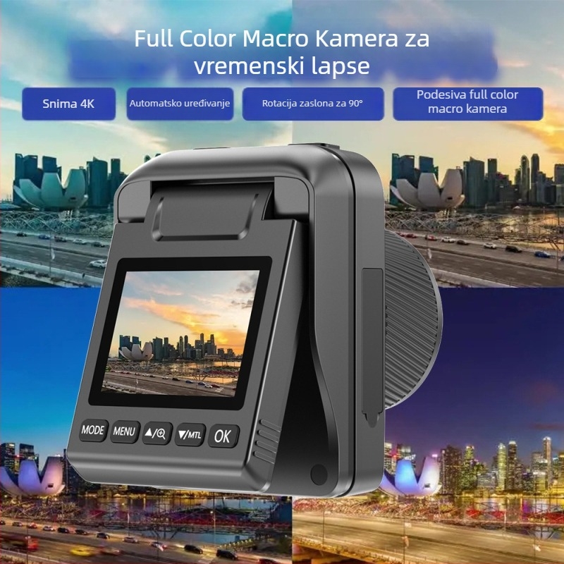 TL3000 kamera za vremensko snimanje i sigurnosno praćenje gradilišta, noćni pogled u punoj boji pri slabom osvjetljenju, 32 MP, otvor blende F2.0, LCD 2.0, TF kartica