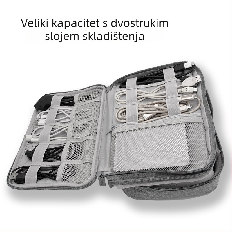 CARENNO HP-20 Torba za pohranu digitalnih dodataka - oblik torbe, poliester, za pohranu na putovanjima, na stolu i u spavaćoj sobi (HP-20; Materijal: Poliester; Oblik: Torba; Funkcija: Pohrana; Lokacije pohrane: Putovanja, Radni stol, Spavaća soba)