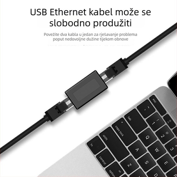 RJ45 mrežni konektor R-101 – bakar, duljina 0,3 m, dvostruka glava, visoka brzina, OEM mogućnost