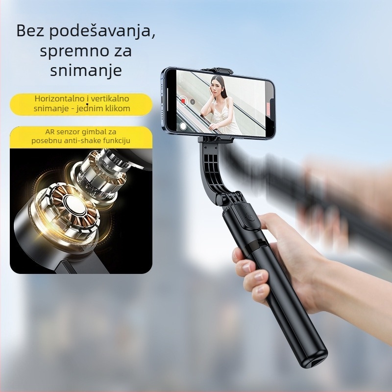 R15 ručni gimbal stabilizator za pametni telefon, s daljinskim upravljačem, Bluetooth, aluminijsko tijelo, univerzalna kompatibilnost