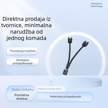 Adapter USB 9-pin na dvostruki 9-pin USB header za matičnu ploču