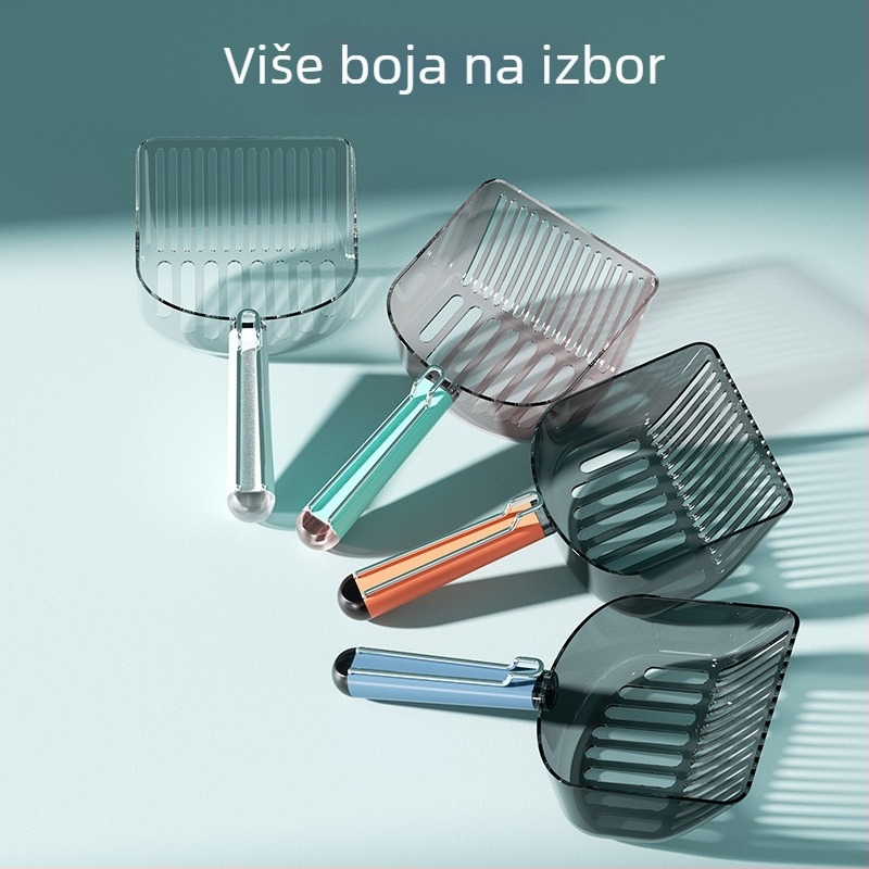 Plastična lopatica za mačji pijesak sa sitom za čišćenje - Opća namjena, ABS plastika, Globalna dostupnost, Značka MJY
