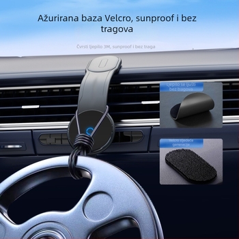 Držač za auto – aluminijska legura + TPU + ABS; Podrška prilagodbi