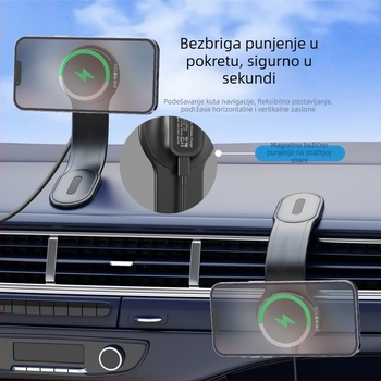Držač za auto – aluminijska legura + TPU + ABS; Podrška prilagodbi
