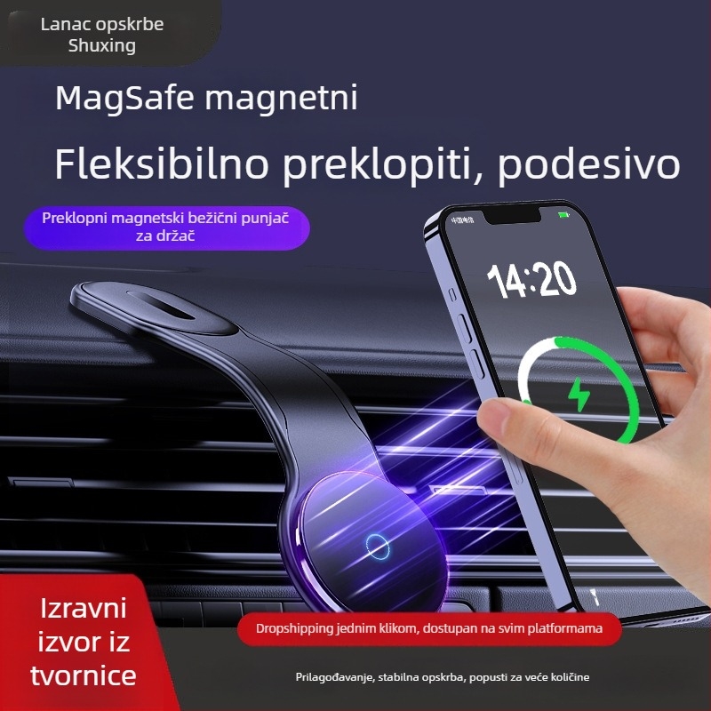 Držač za auto – aluminijska legura + TPU + ABS; Podrška prilagodbi