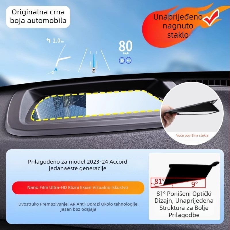 Tengyun ABS zaštitni poklopac HUD za Honda CR-V (2023) i 11. generaciju Accord