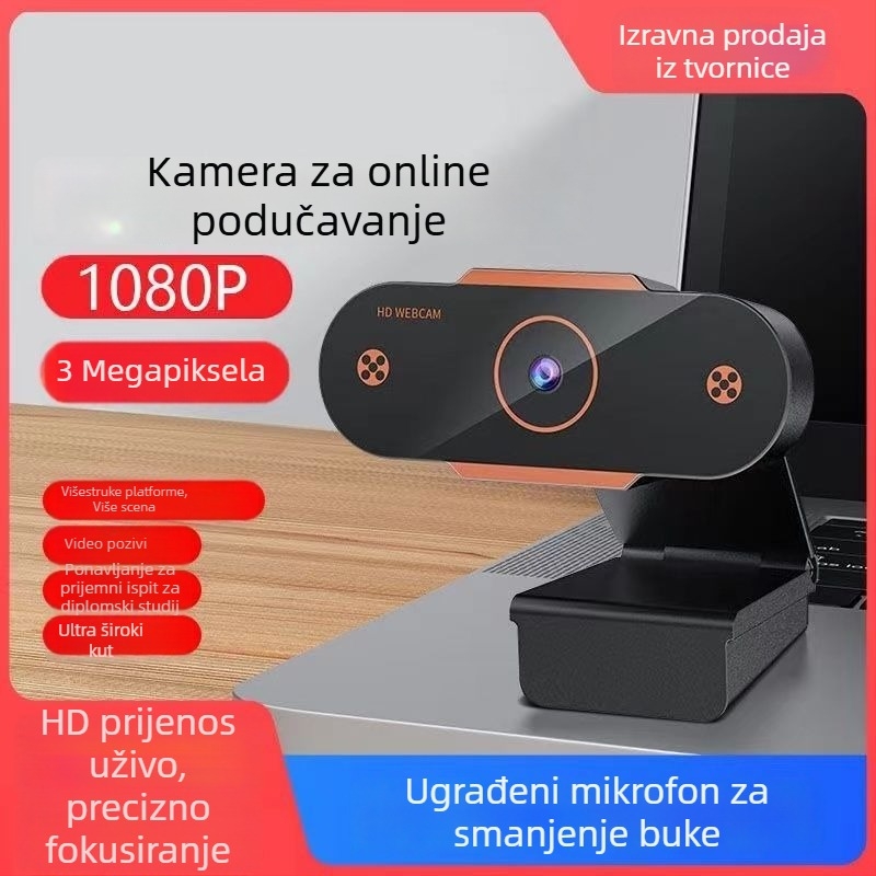 Pametna PTZ kamera za stolno računalo, 4K rezolucija, USB 2.0 sučelje, senzor 0,8 MP, bez upravljačkog programa, plug-and-play