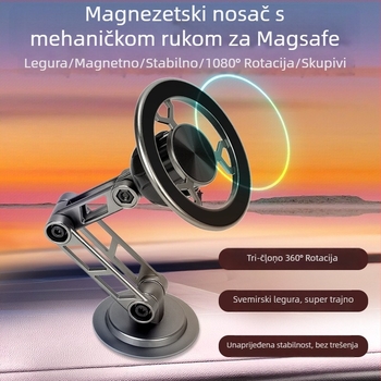 Coolred Držač za telefon u automobilu – aluminij, anti‑vibracijski završetak
