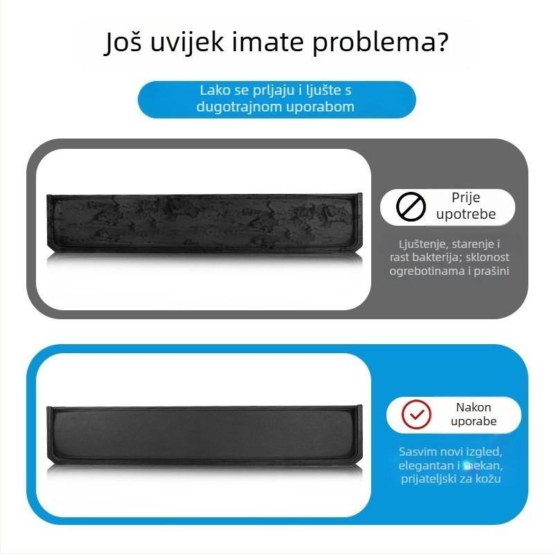 Kožni podložak za zglob za tipkovnicu Razer Black Widow Spider Elite Edition – za igru, 104 tipke, lako za čišćenje