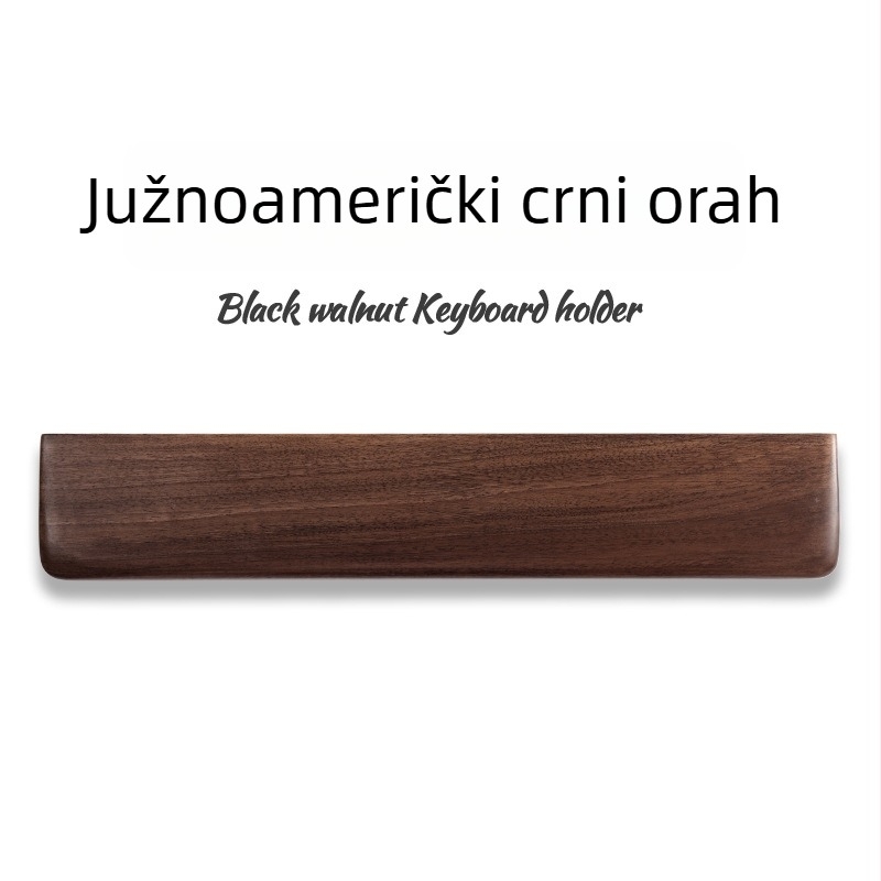 Podrška za zglob za mehaničku tipkovnicu – Masivno drvo, otporna na habanje, udobna podrška dlanu i miša za igranje, prilagodljiva