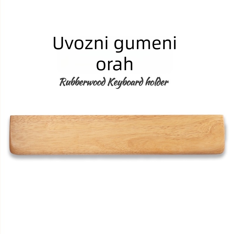 Podrška za zglob za mehaničku tipkovnicu – Masivno drvo, otporna na habanje, udobna podrška dlanu i miša za igranje, prilagodljiva