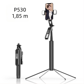 P530 metalni selfie štap s Bluetooth daljinskim upravljačem, stabilizatorom i LED osvjetljenjem