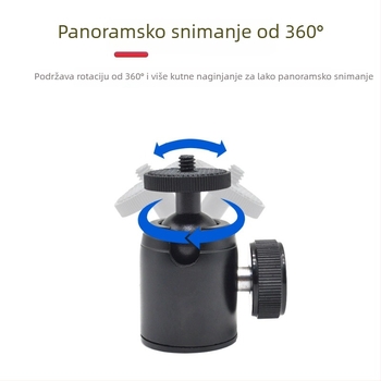 Glava stativa za live streaming, aluminijska legura, model K-18, nosivost 2–5 kg