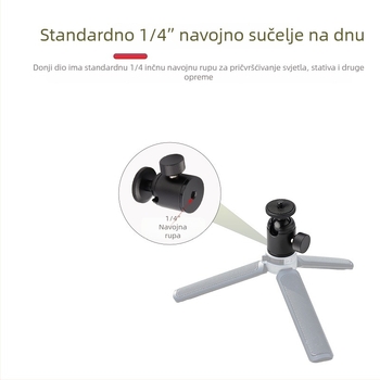 Glava stativa za live streaming, aluminijska legura, model K-18, nosivost 2–5 kg