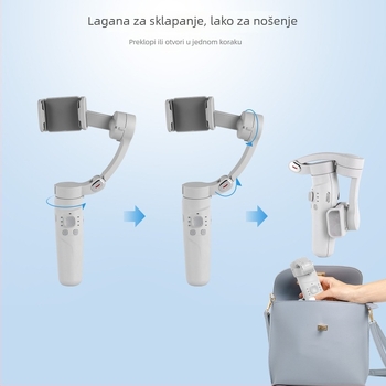 Troj osi ručni gimbal stabilizator s prepoznavanjem lica i inteligentnim praćenjem za vanjske fotografije, s daljinskim upravljačem