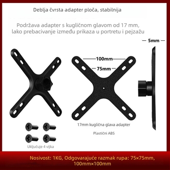 Stalak za snimanje odozgora, metalni materijal, IP stil, 3C certificiran (3C certifikat: 2025180706064907)