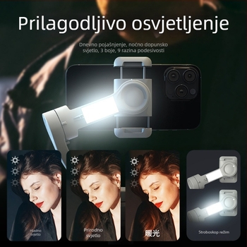 TOKQI M01 Ručni troosni gimbal s praćenjem lica, Selfie snimanje i Bluetooth