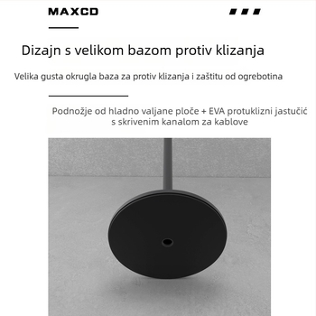 MAXCD Držač projekcije za N1Spro/Ultra – aluminijski spoj, T‑oblik podni stalak s upravljanjem kabelima