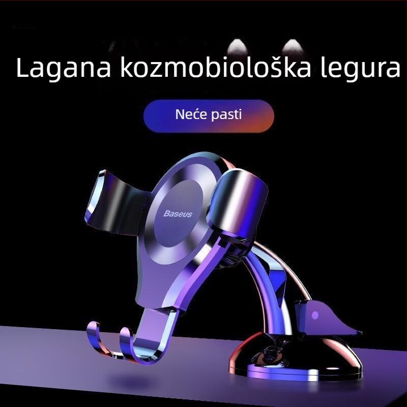 Držač za telefon u automobilu s usisnom čašom i gravitacijskim držačem – univerzalni nosač navigacije za središnju konzolu