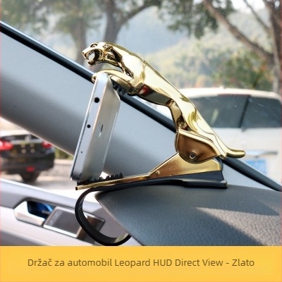 Univerzalni držač za telefon u automobilu s usisnim držačem na ploču, kompatibilan s prednjim staklom, višenamjenski navigacijski stalak s leopardim uzorkom