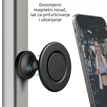 Lazy stand auto držač za telefon od aluminijske legure, 3M ljepilo, 360° rotacija