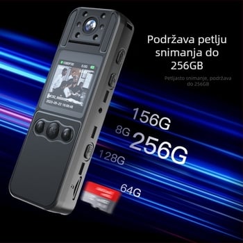 Web kamera MC82 s 2MP senzorom, 1,3-inčni LCD, TF kartica za pohranu, ABS kućište, 8-satno trajanje baterije