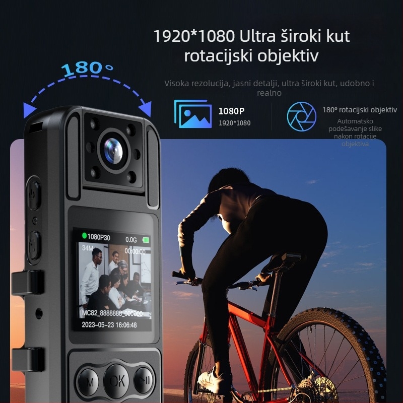 Web kamera MC82 s 2MP senzorom, 1,3-inčni LCD, TF kartica za pohranu, ABS kućište, 8-satno trajanje baterije
