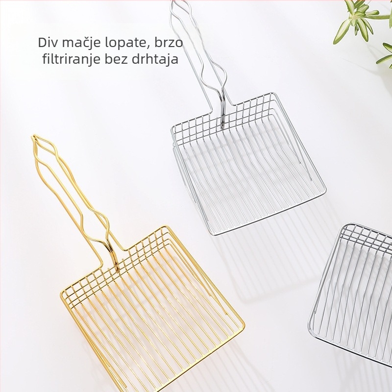 Lopatica za mačju prašinu, metalna, za mačke, marka xlin (Materijal: Metal; Primjenjivo za: Mačke; Uvoz: Ne; Marka: xlin)