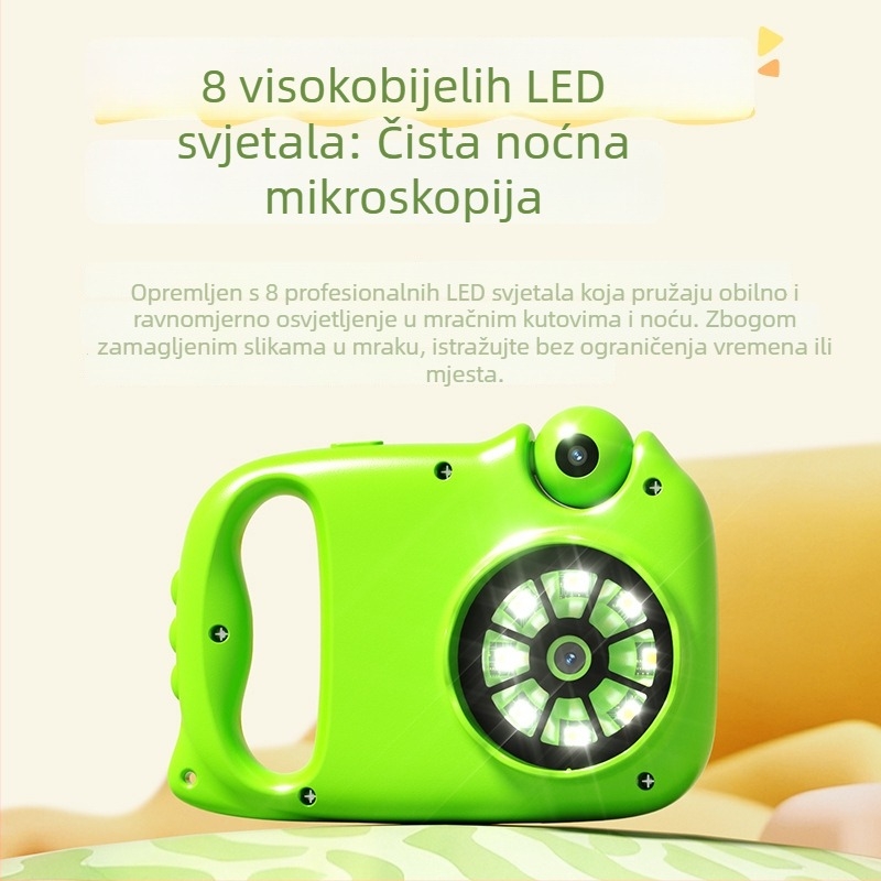 Green Horse Q4 Dječja Ručna Mikroskop Kamera — 40MP+, LCD 2,0 inča, TF kartica, Video i Fotografija
