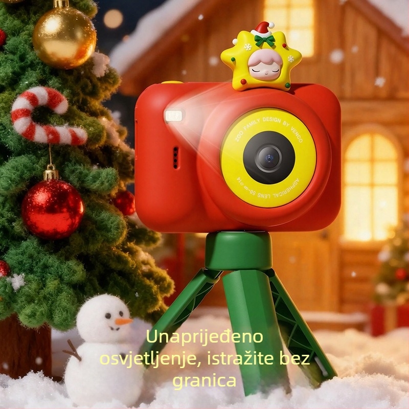 Dječja digitalna kamera A6: senzor 1–5 MP, podrška memorijske kartice, baterija 3–5 sati, igre, foto naljepnice i snimanje videa