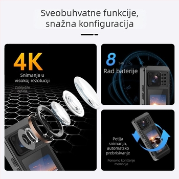HD kamera tijela nosiva na prsima za terenske sastanke i vođenje zapisnika — model A-200, jedna kamera, izlazak 2025