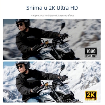 MT100 Kamera za motocikl / vanjsku sportsku kameru, 170° kut gledanja, 3MP, do 128GB memorije, vodootporna