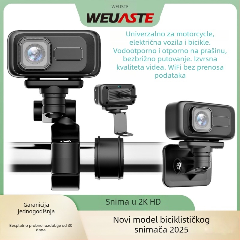 MT100 Kamera za motocikl / vanjsku sportsku kameru, 170° kut gledanja, 3MP, do 128GB memorije, vodootporna