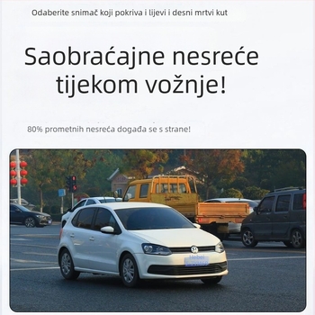 Iron General 4K dash kamera s 360° panoramskim kružnim snimanjem, 170° vidno polje, 3,0-inčni zaslon, nadzor parkiranja i poboljšano noćno vidanje