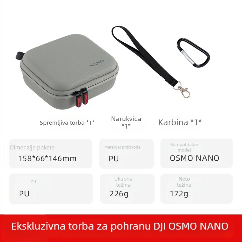 DJI Osmo Nano zaštitna kutija – prenosna vodootporna kutija za akcijsku kameru