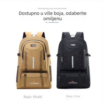 Planinarski ruksak velikog kapaciteta, poliester, zakrivljene naramenice, vodootporan, proširiv