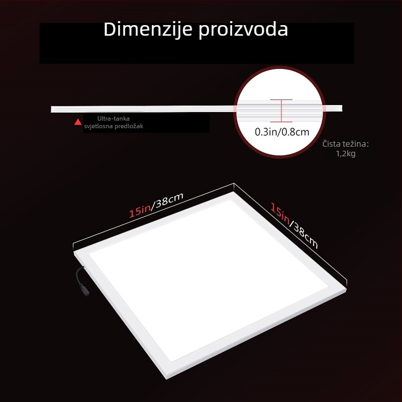 Lampe za fotografiju bez sjene za proizvode – LED, promjenjiva jačina svjetla, model Zc-Mb180ss